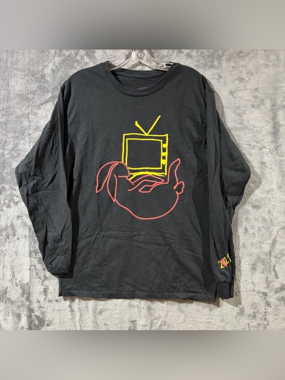Harry Styles Love On Tour 2022 Bunny TV Puff Print Merch Unisex T-Shirt Medium